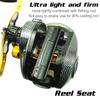 LEO FISHING Baitcasting Reel 18+1BB Casting Reel Smooth Metal 7.2:1 Gear Ratio Fishing Reel with Standard or Deep or Shallow Spool for Bass