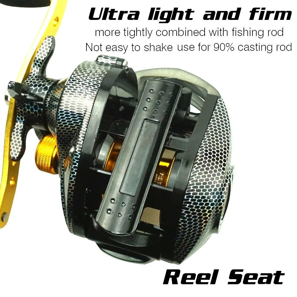 LEO FISHING Baitcasting Reel 18+1BB Casting Reel Smooth Metal 7.2:1 Gear Ratio Fishing Reel with Standard or Deep or Shallow Spool for Bass