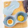Convenient Microwave Safe Eggs Steamer Quick Steam Eggs Using Plastic Texture Suitable for Students Office Worker