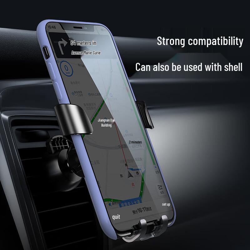 LINGCHEN Gravity Car Phone Holder with Parking Number Plate