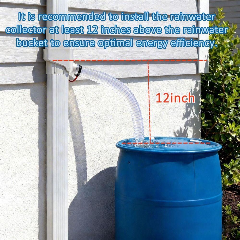 Easy Install Rain Barrel Diverter Kit Downspout Diverter System  Water Harvesting