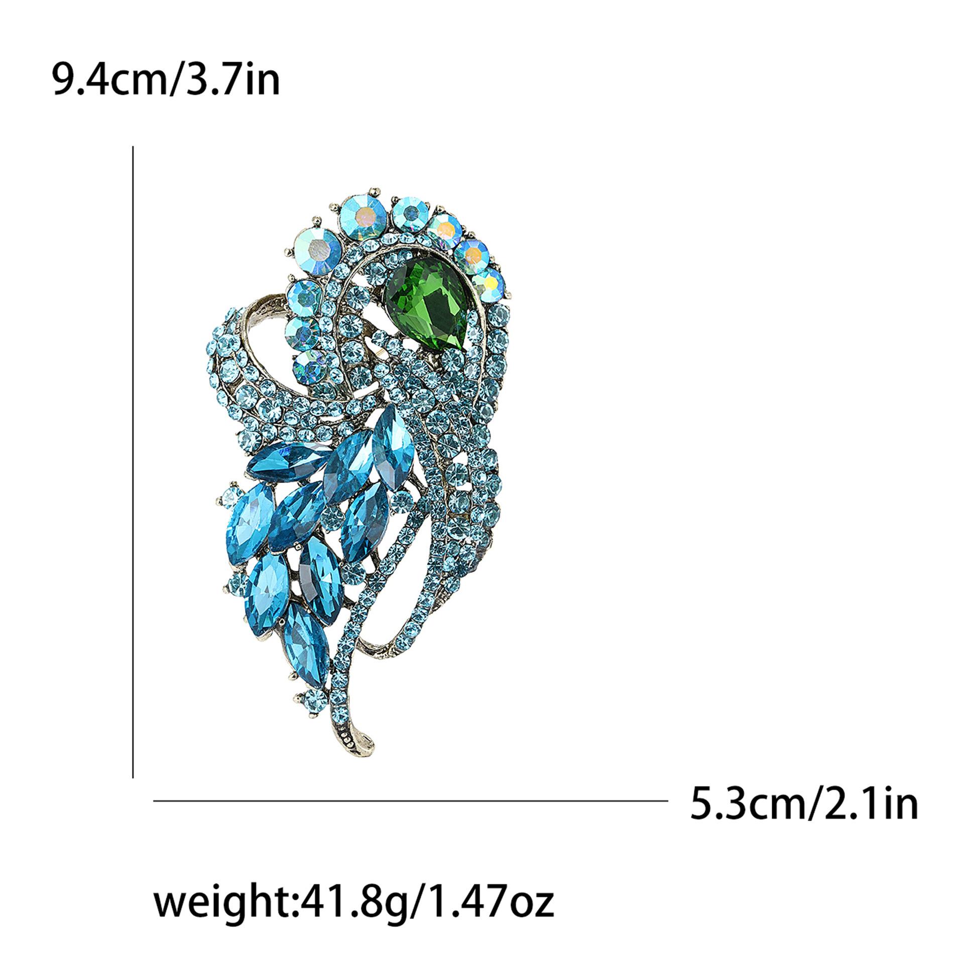 

Вишуканий високоякісний сплав зі стразами, скляна брошка, перебільшене світло, розкішний жіночий костюм, пальто, корсаж, ювелірна шпилька