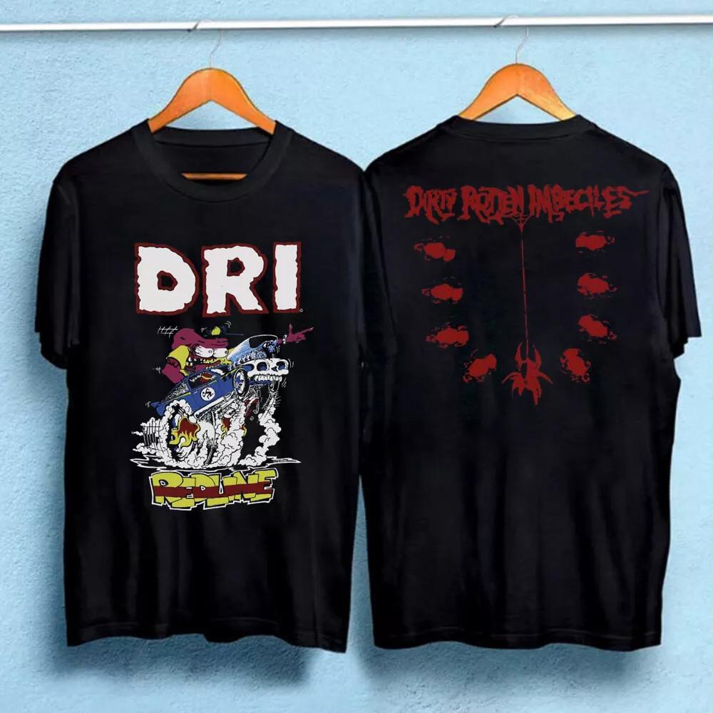 D.R.I.. DIRTY ROTTEN 83 ИМБЕЦИЛЫ Футболка унисекс с принтом с обеих сторон XXXXL