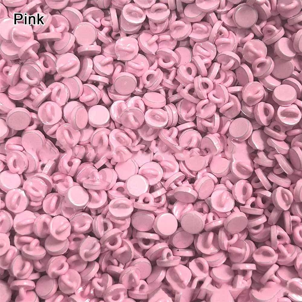 

20 шт. Металлические пуговицы с круглой головкой, мини-пряжки для кукольного пальто, аксессуары для кукольной одежды своими руками розовый