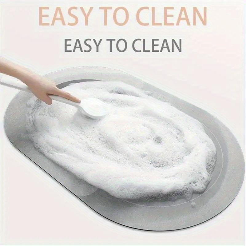 Irregular Leaves Household Bathroom Diatomaceous Earth Mat Bathroom Entrance Non-Slip Water-Absorbent Quick-Dry Carpet