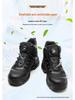High-Top Steel Toe Safety Boots: Anti-Smash, Anti-Puncture, Ankle Support, Comfortable for Long Standing.