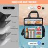 Lunch Bag Lunch Box for Women Men Insulated Lunch Bag Large Expandable Leakproof Cooler Bag Black 16L