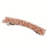 Crystal Rhinestone Hair Slide Clip - Star Shaped Plastic Barrette for Women, Shiny Bling French Hair Clasp for Fine Hair, Elegant Hair Accessory