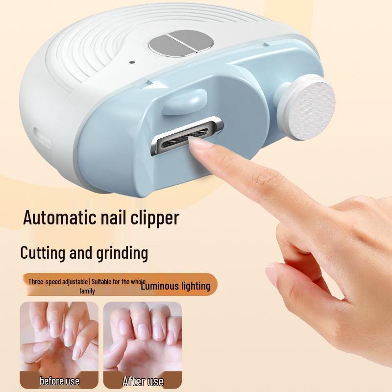 Electric 2-in-1 Automatic Nail Clipper for Adults & Children - Safe, No Pinch Manicure Tool for Elderly