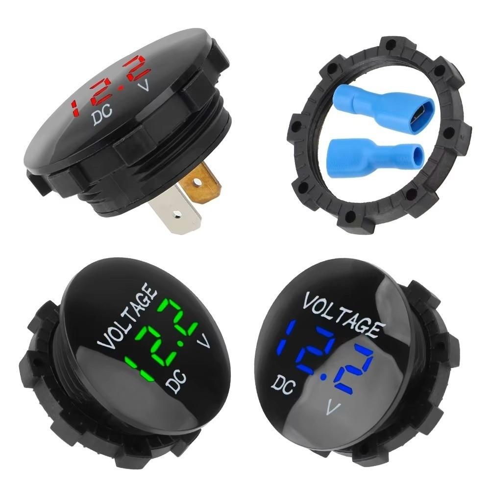 Waterproof Vehicle Voltmeter Tester DC 12V-24V Car Motorcycle Voltmete  Motorcycle Use