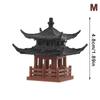 Mini Pagoda Socha Víla Zahrada Dekor Model Starověké Budovy Japonský Pavilon Dekorace Zenová Zahrada Akvárium Bonsaj Dekor
