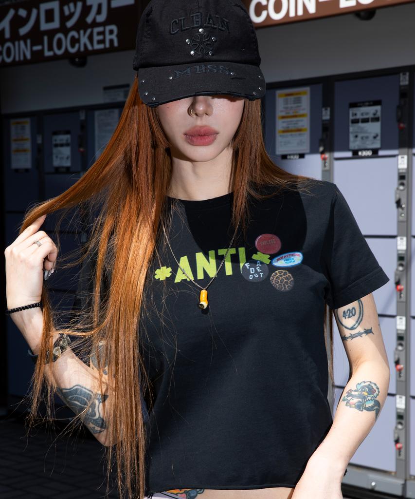 XTONZ Xf010 Anti-Pin Badge T-Shirt (Black)