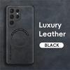 For Magsefa Wireless Charger Phone Case For Samsung S26 Ultra S24 Plus S23 S22 S21 S20 S25 Edge S25 Ultra Leather Magnetic Cover