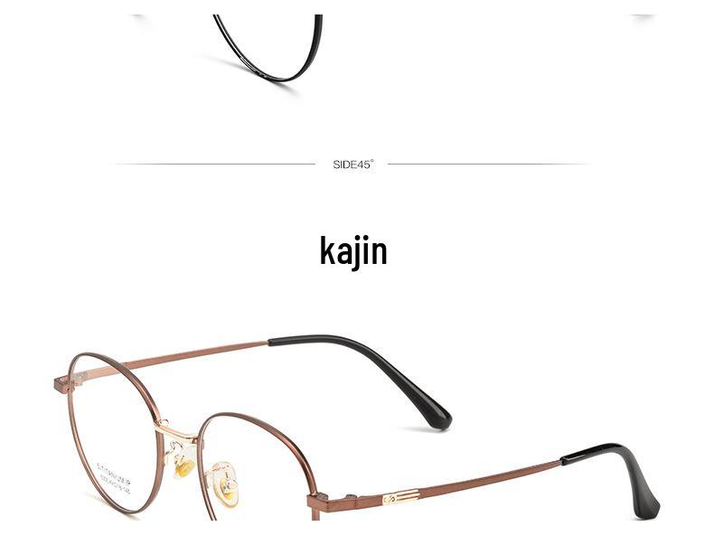 Casual Trend Ultralight Alloy Round Glasses: Comfortable Myopia Eyeglass Frames for Men and Women