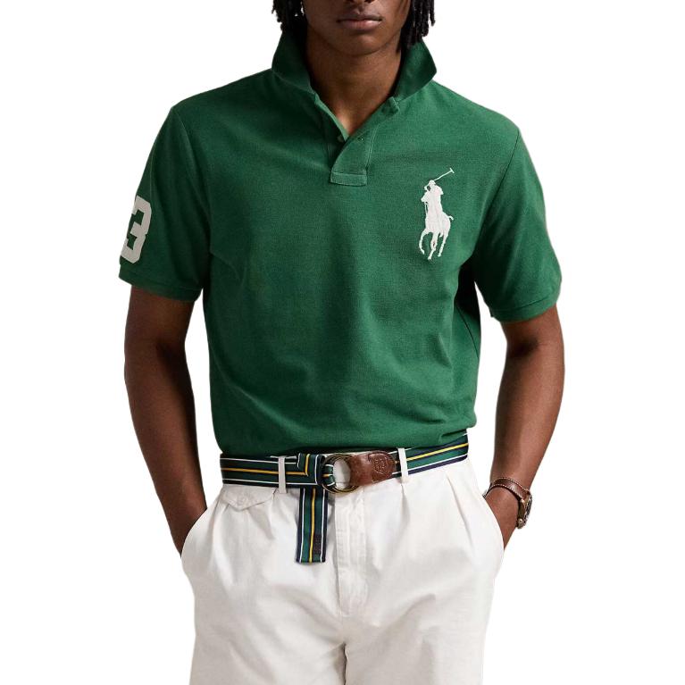Polo Ralph Lauren Short Sleeve Logo Embroidered Polo Shirt Men Tops Green 710969625-002