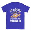 Unisexs TShirt Reading is Out of This World Space Funny Books Lover Funny Tee Shirt Short Sleeve  T Shirt Crew Neck Clothing