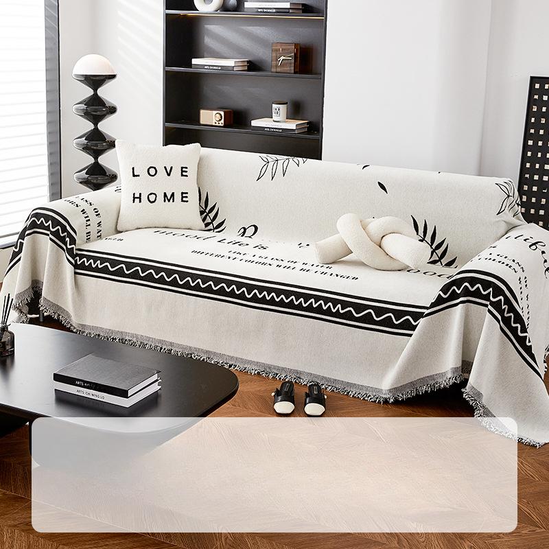 Nordic High-Grade Sofa Cover All-Inclusive Universal Cover Chenille Non-Slip Sofa Cover Four Seasons Universal Sofa Cover Cloth Cushion