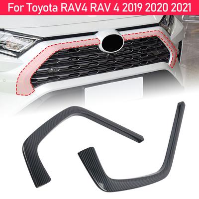 Dla Toyota RAV4 RAV 4 2019 2020 2024 Akcesoria samochodowe Przedni zderzak Ozdoba Pokrywa Stylizacja Grille Listwy ozdobne Grill Protector