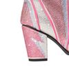 Fashion Women's New Calf Pointed Head Sexy Nightclub Europe and America Lightning Water Diamond Large Heel Short Boots