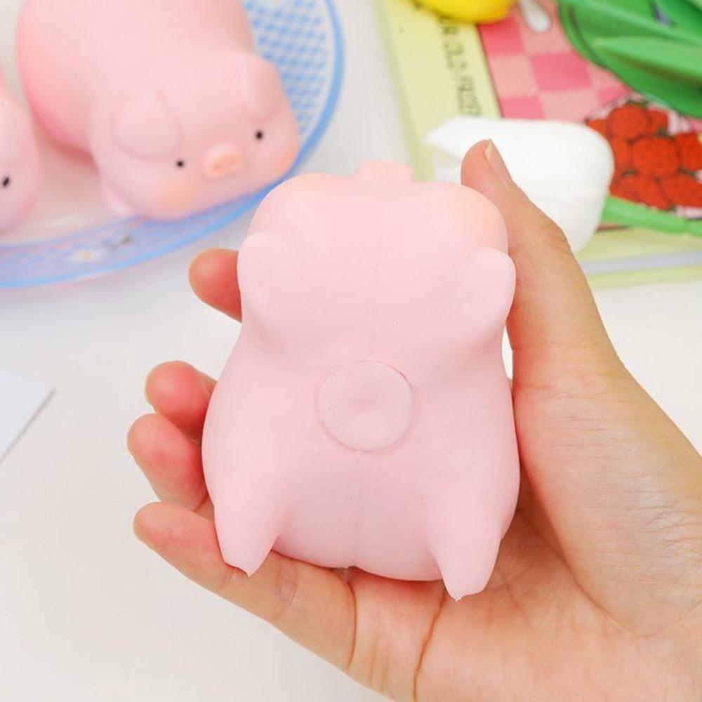 Flexible Material Squeeze Pig Dog Toy Comfortable Touch Stress Vent Toys  Kids Gift