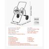 VEVOR Hose Reel Cart, Hold Up to 175 ft of 5/8’’ Hose (Hose Not Included), Garden Water Hose Carts Mobile Tools with Wheels