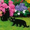 Épouvantail de jardin - wenko - lot de 2 - métal noir laqué - 37 x 24 cm