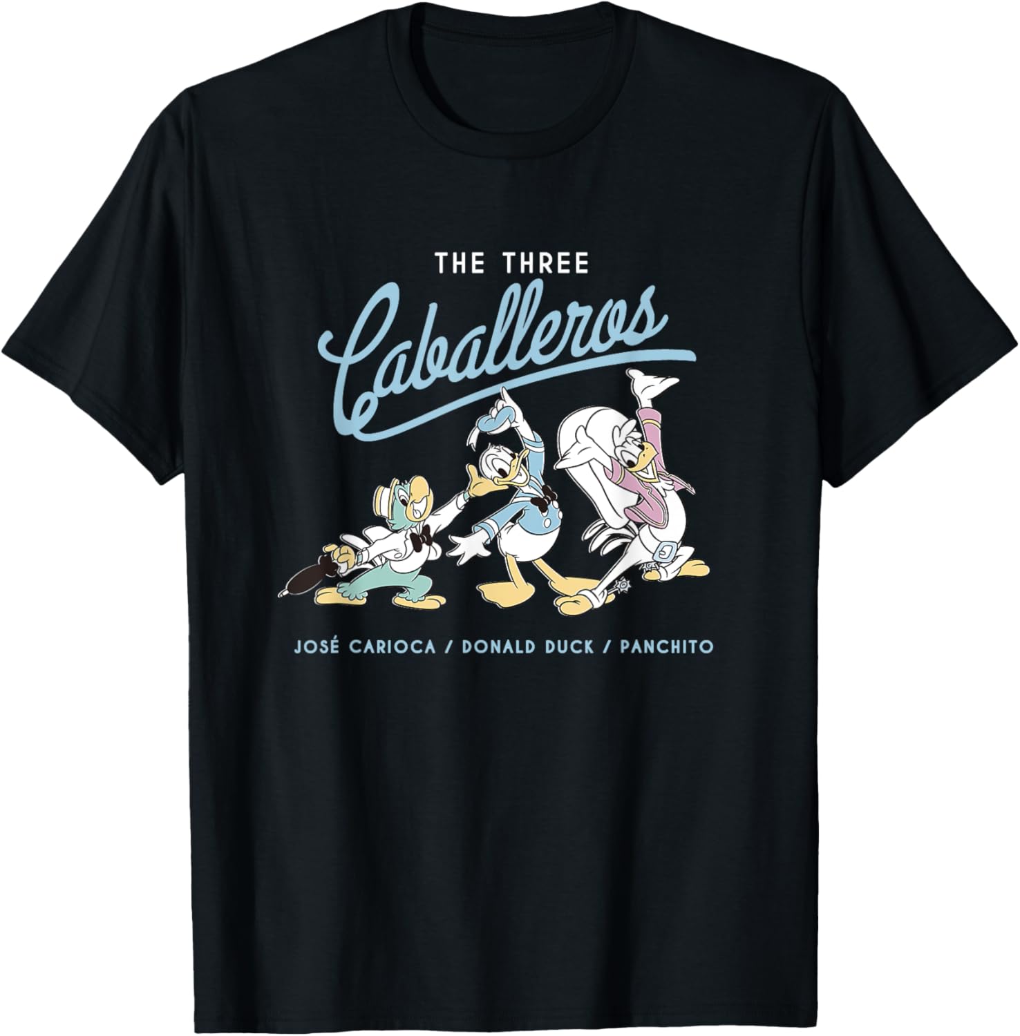 Hot Fashion Casual Disney The Three Caballeros Retro Donald Duck T-Shirt S-4XL Summer L
