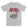 MINISO Summer New Men's Cartoon Bruno Mars Hello Kitty Printed Funny Cotton T-shirt Short Sleeve O-neck Tees Harajuku Casual Top#Color(1)