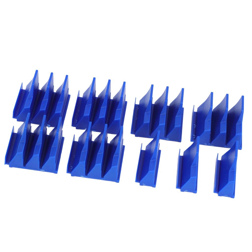 Geometric Wrench Organizer 20 Slots Modular Magnetic Wrench Rack Holder for 6mm to 38mm 1 4in to 1 1 2in Spanner Blue