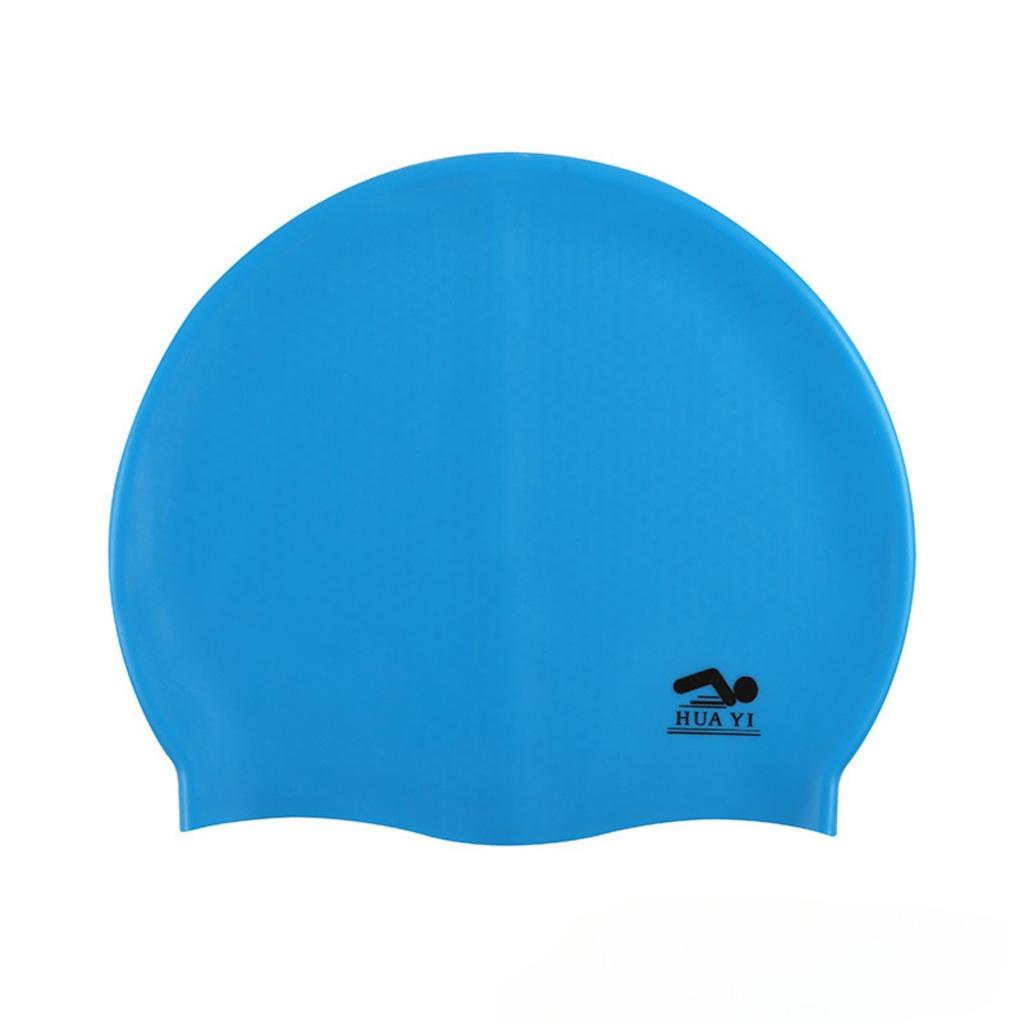 Silicone Elastic Swimming Cap Waterproof Swim Hat For Men Women Adult Long Hair Pool Caps Protect Ears Swimming Equipment