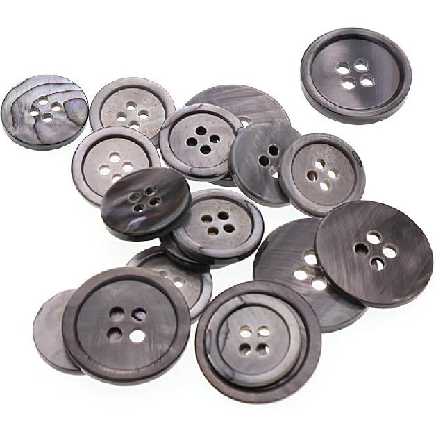 22 Pieces Genuine White Mother of Pearl Blazer Buttons Suit Buttons Set 20mm 15mm Natural White MOP Shell Buttons Bulk for Men (White MOP) Leekayer