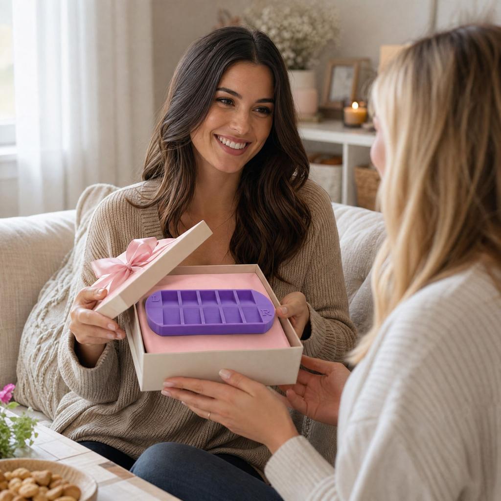 Press Nail Tray with Multiple Compartments for Sorting and Manicure Storage