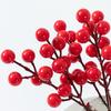 10pcs/Bundle Simulation With Frost Berry Red Rich Fruit Christmas Decoration Flower Arrangement Home Dining Table Windowsill