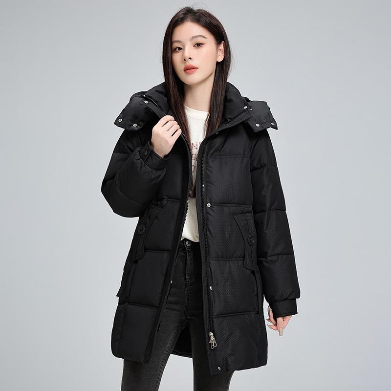 Cotton clothes women's medium and long winter new loose large size thickened bread clothes women's cotton clothes fashion coat