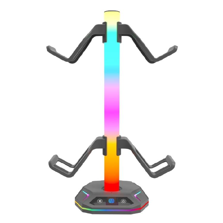Стойка для LED игровых наушников Держатель для игровых наушников для ПК Держатель для наушников Вешалка Игровые станции Стол Аксессуары для геймера 1