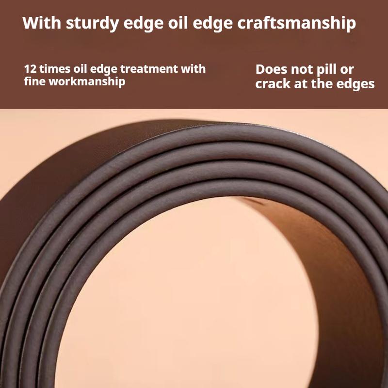 Business Belt Men's Casual Suit Pants Jeans Soft Leather Belt Pin Buckle PU Simple All-match Belt