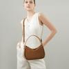 Leather shoulder bag, suede matte bag, women's versatile large-capacity new women's niche high-end handbag
