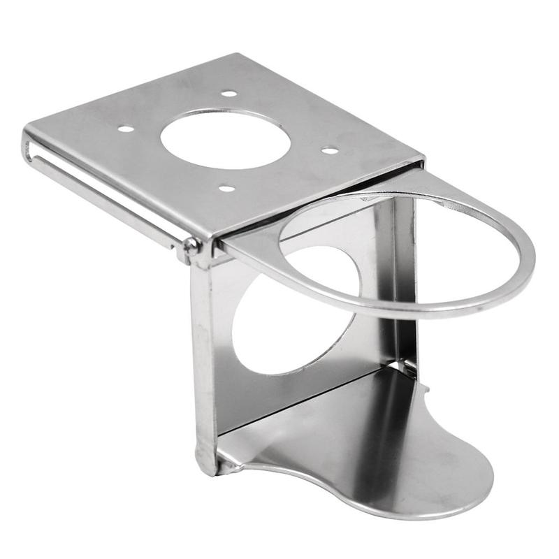 Stainless Steel Adjustable Folding Cup Drink Holder for Caravans RV Marine Boat Car Foldable Universal Car Drink Cup Holder