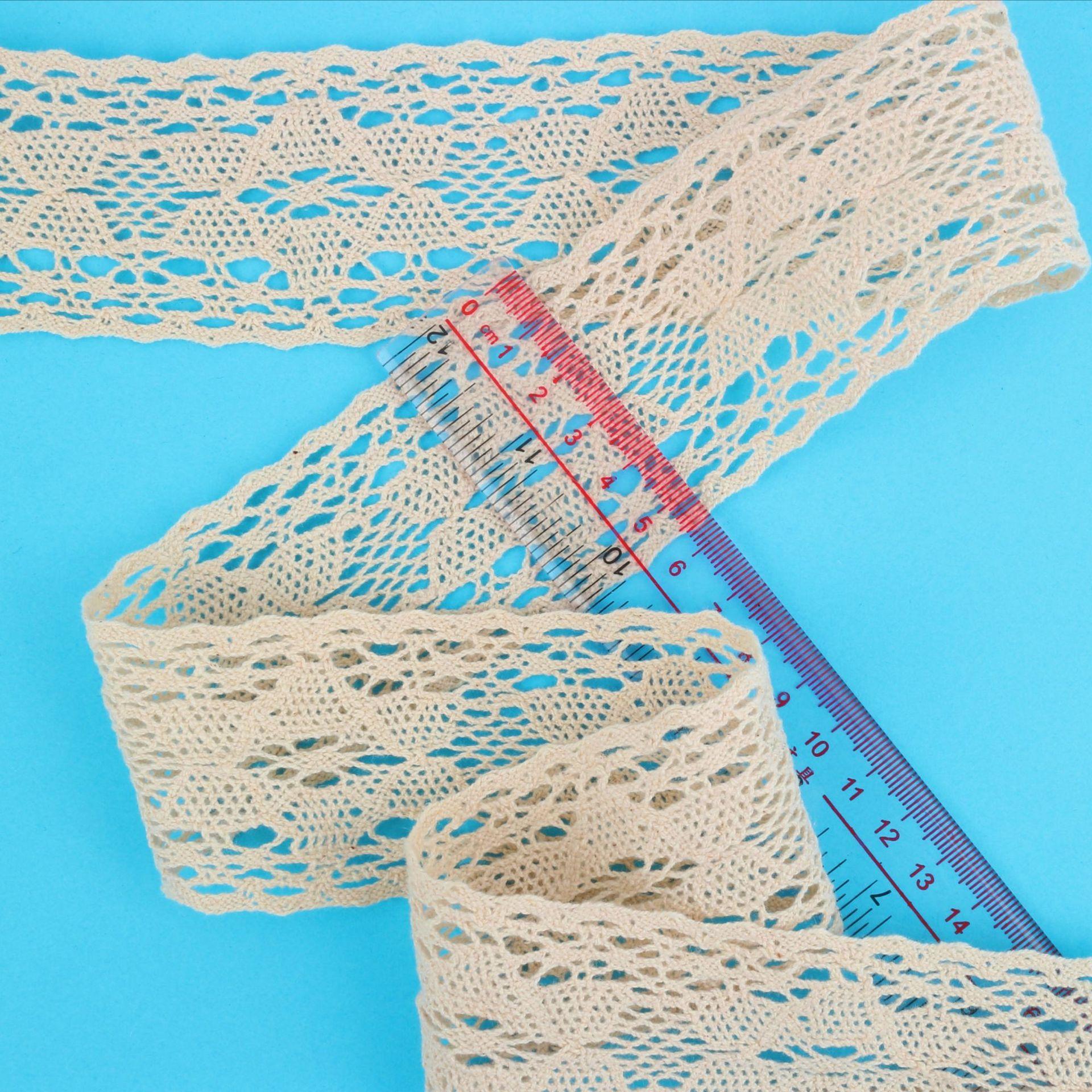 

Модная хлопковая нить Цветочная отделка Чистая хлопковая нить Женские аксессуары для одежды Домашние украшения Сшивание Полый подгиб S0027 width 5.5cm