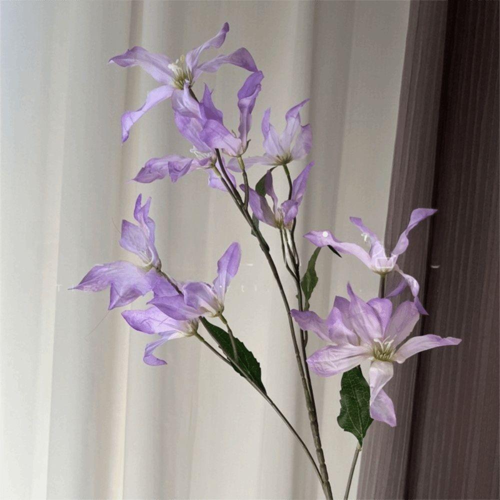 80cm Faux Lilies Flower Lilies Fake Bouquet Realistic Artificial Flower  Wedding Decor