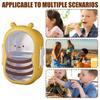 Stainless Steel Lunch Box Lunch Containers for Adults 2-Compartment Bee Shaped Snack Storage Box for Preschool Camping School