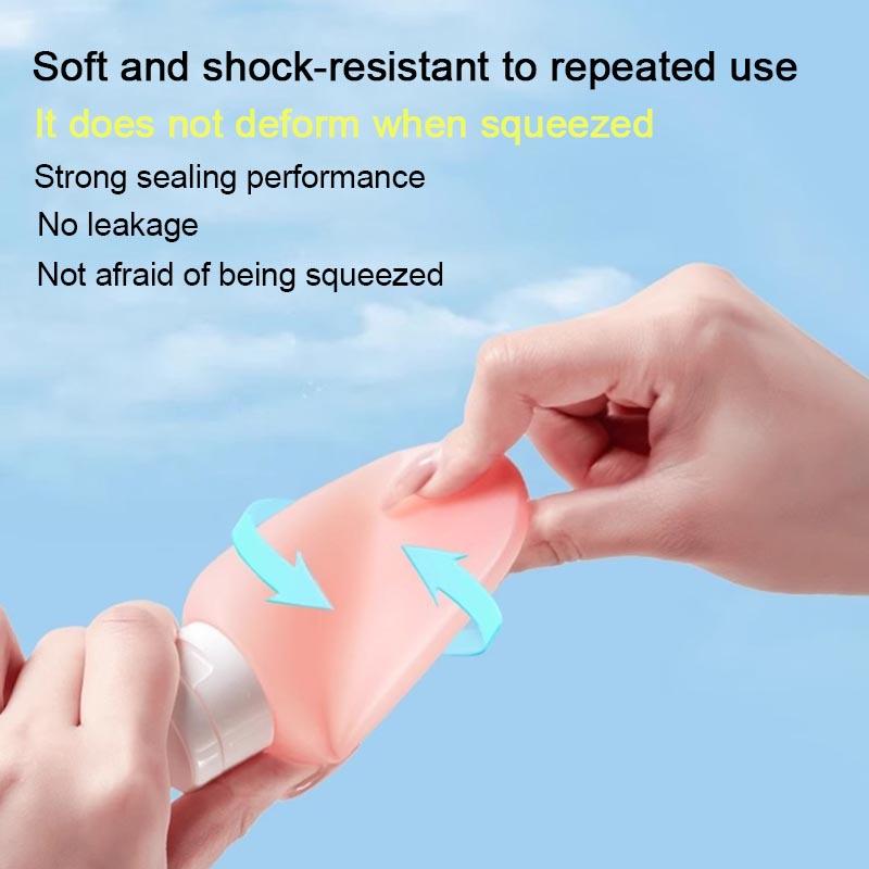 New 60ML Silicone Travel Bottles Travel Packaging Set Airplane Bottle Refillable Travel Bottle Shampoo Bottles Kit LXPTZ01