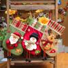 Christmas Stockings Set with Santa Snowman & Reindeer Designs Large Opening for Treats Soft Fabric 3 Pack Holiday Decor