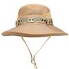 Hat men's outdoor fishing bucket hat men's big edge sun hat summer sun protection hat blue foldable face sun