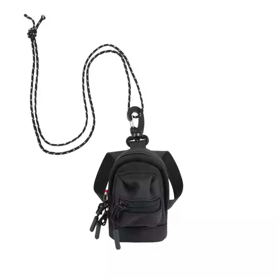 

Trendy Compact Neck-Hanging Key and Earphone Bag with YKK Zipper