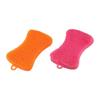Double Sided Pot Pan Sponge Scrubber Flexible Cleaning Brush Silicone Dishwashing Brush  Kitchen
