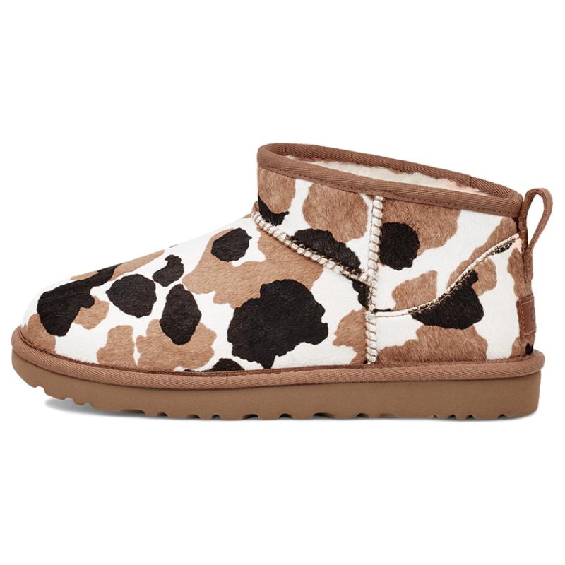 UGG Classic Ultra Mini Boot Cow Print Women s Sneakers 1123630-CHE 38
