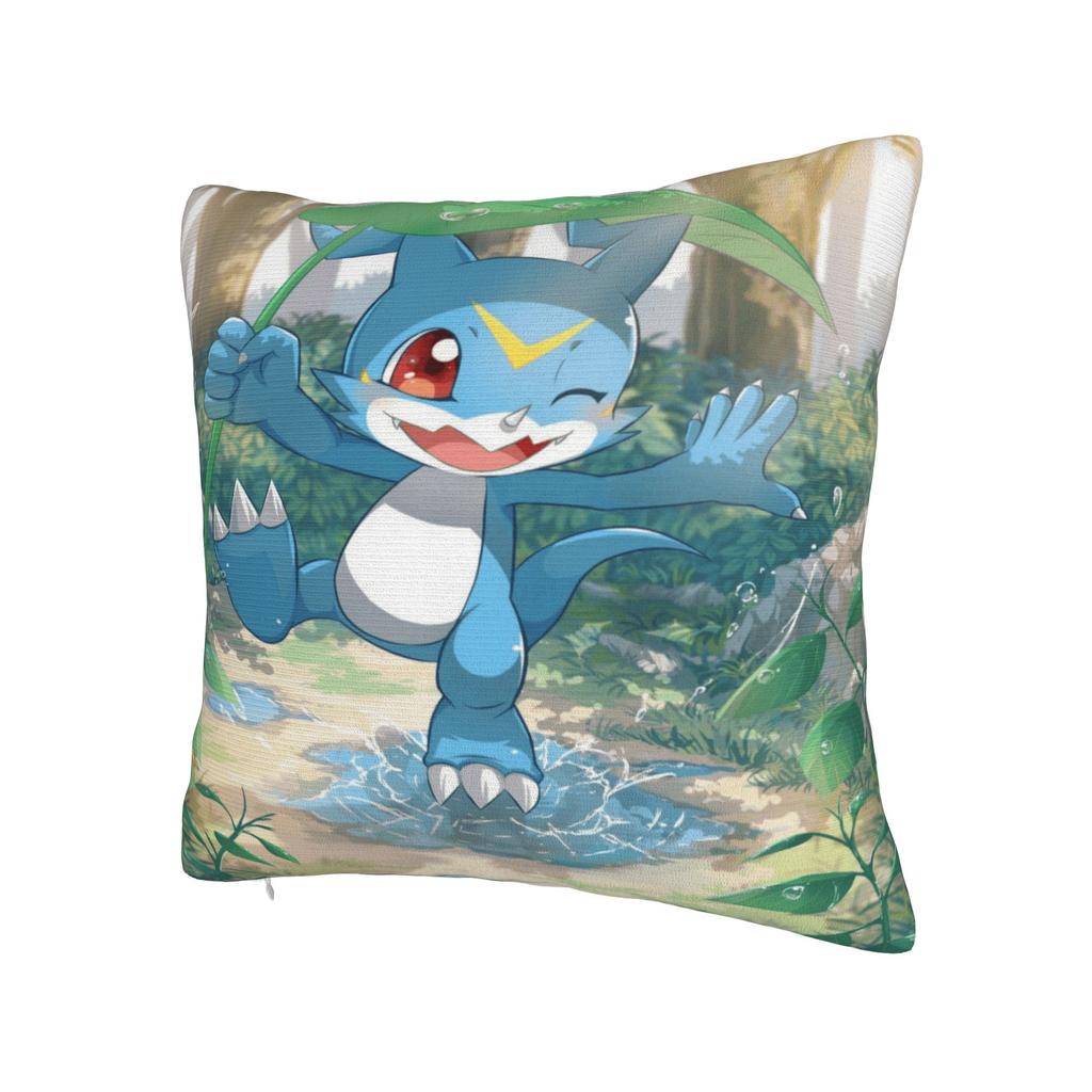 Anime D-DigimonS Pillowcases Cute Funny Pillow Case For Office Car Home Decor Soft Pillow Cover