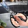 New Heavy-Duty Kitchen Scissors - High-Hardness Stainless Steel for Chicken Duck Fish Bones Multi-Purpose Razor Sharp5