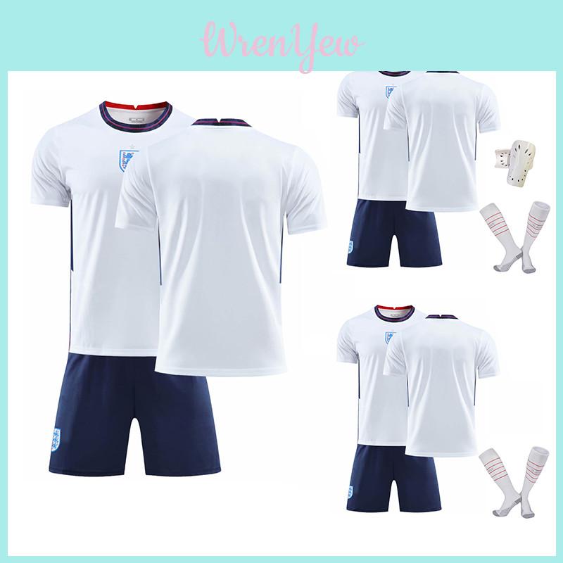 Multicoloured England Home T-shirt And Pants Set For Boys And Girls